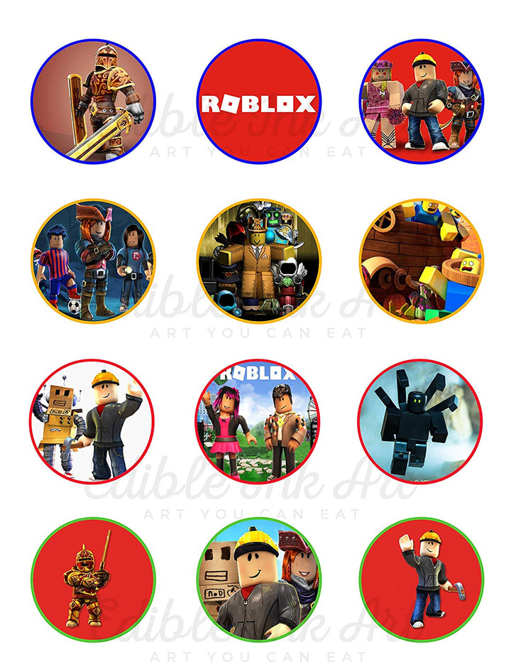 Roblox Edible Cupcake Toppers