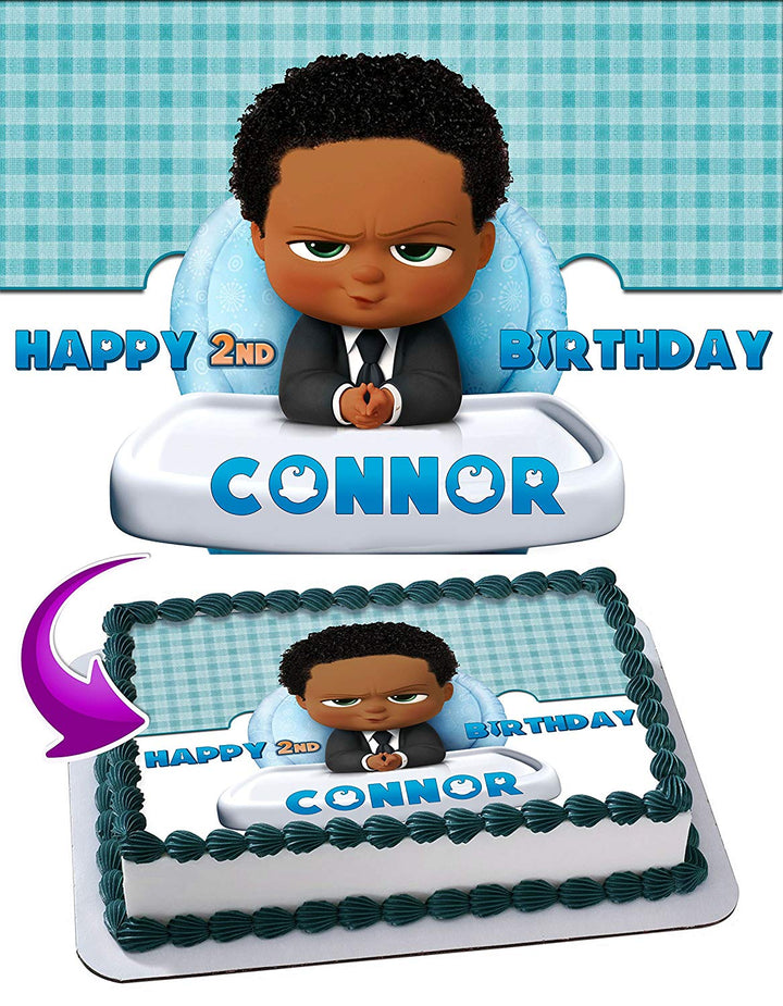 The Boss Baby African American Edible Cake Toppers
