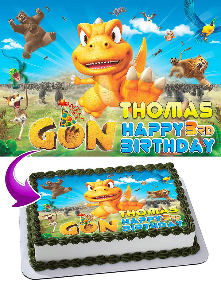 Gon Dinosaur Edible Cake Toppers