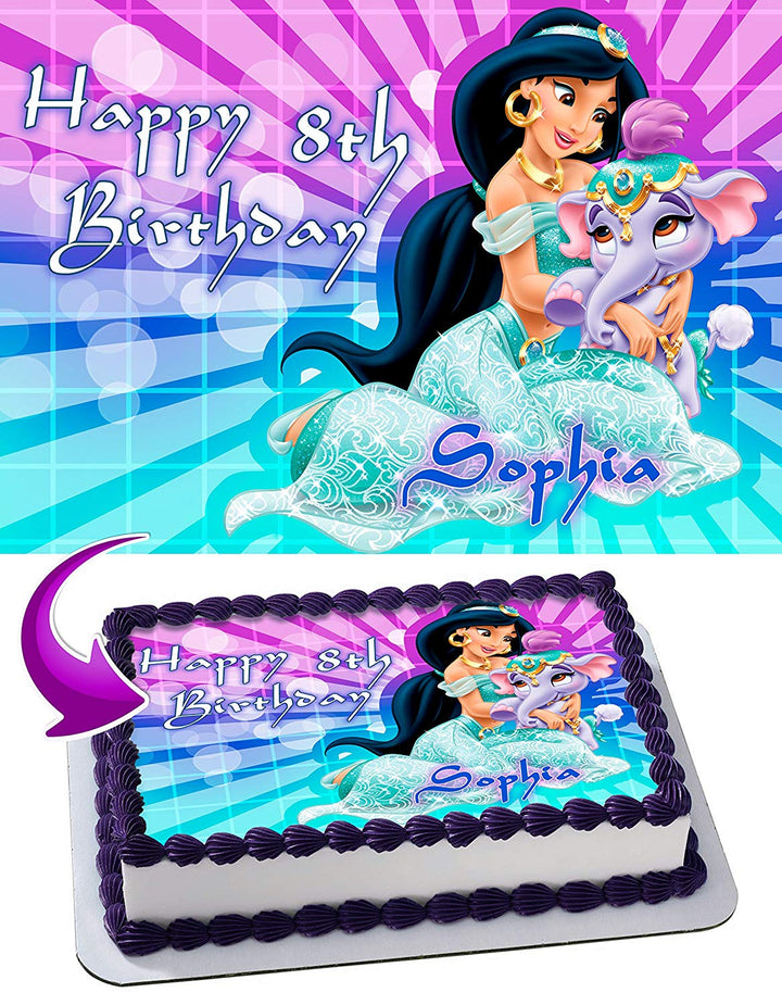 Princess Jasmine Aladdin Edible Cake Toppers