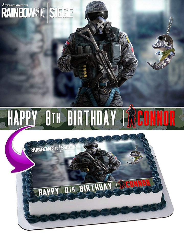 Rainbow Six Tom Clancy Edible Cake Toppers