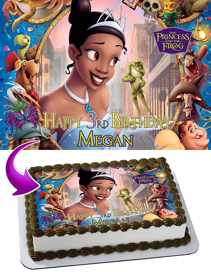 The Princess and The Frog Edible Cake Toppers