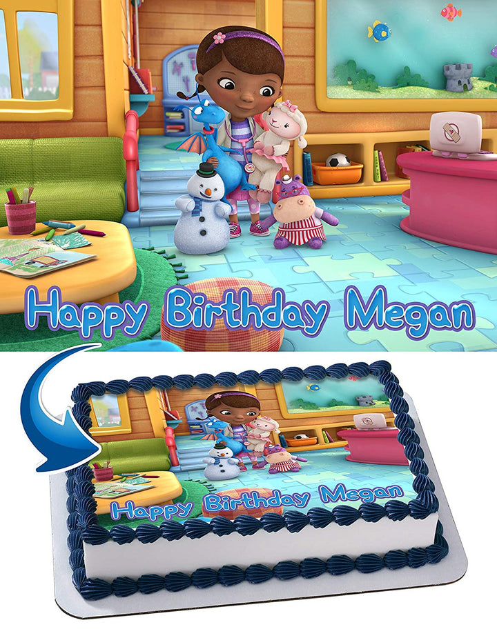 Doc McStuffins Edible Cake Toppers