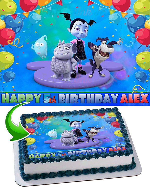 Vampirina Disney Boy Edible Cake Toppers