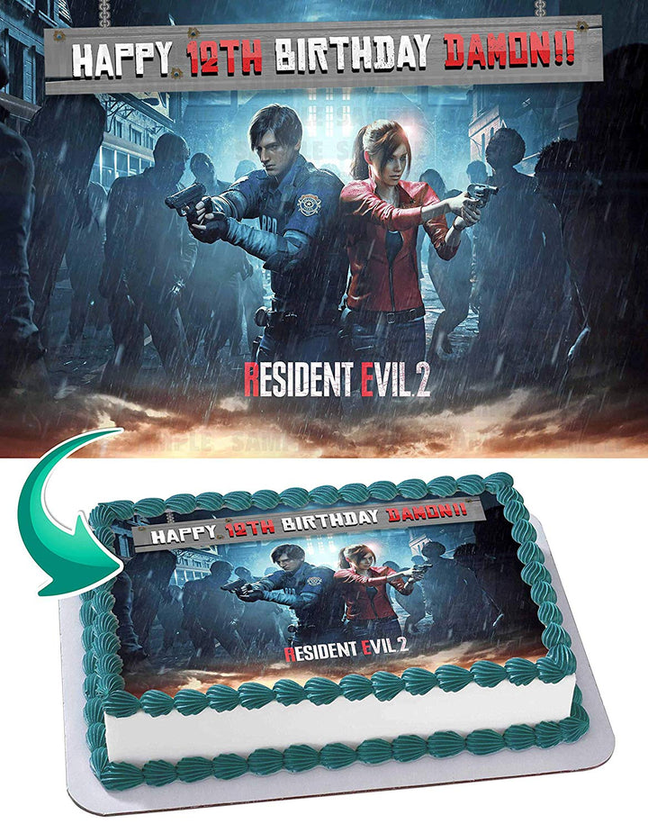 Resident Evil 2 Edible Cake Toppers
