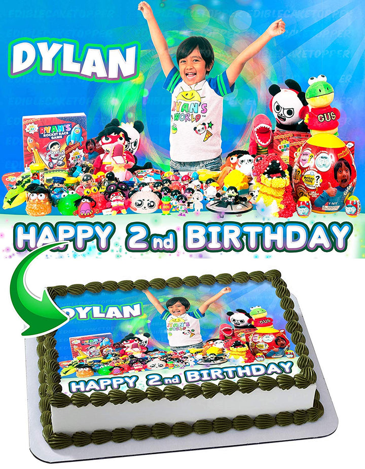 Ryan ToysReview Edible Cake Toppers