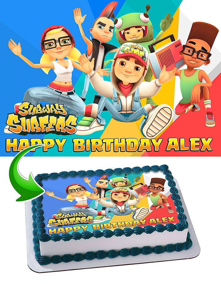 Subway Surfers Edible Cake Toppers