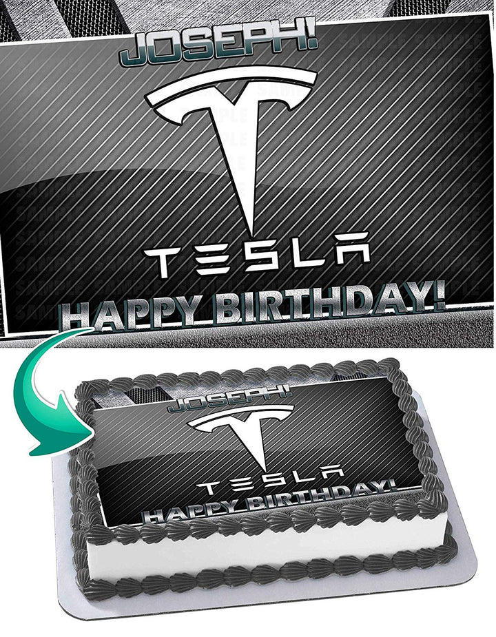 Tesla Edible Cake Toppers