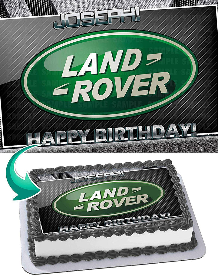 Land Rover Edible Cake Toppers