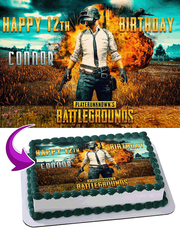 PlayerUnknowns Battlegrounds Edible Cake Toppers