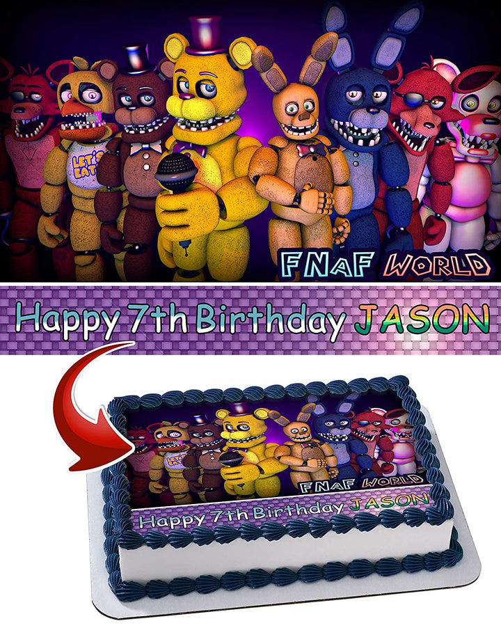 Five Nights at Freddys Edible Cake Toppers