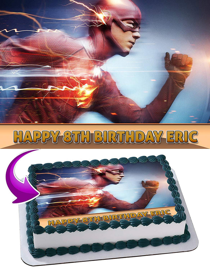 Flash Barry Allen DC Comics Edible Cake Toppers