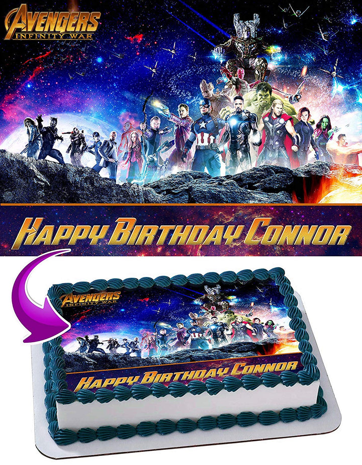 Avenger Infinity War Edible Cake Toppers
