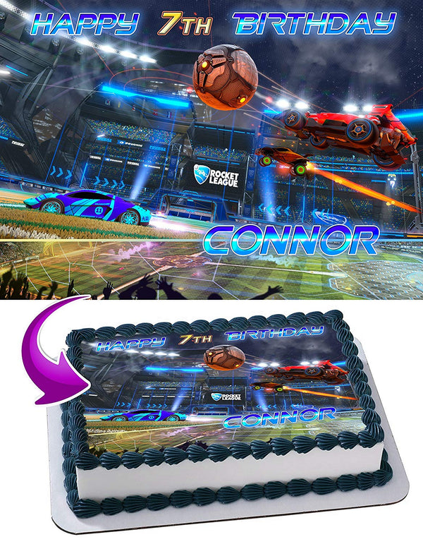 Rocket League Edible Cake Toppers