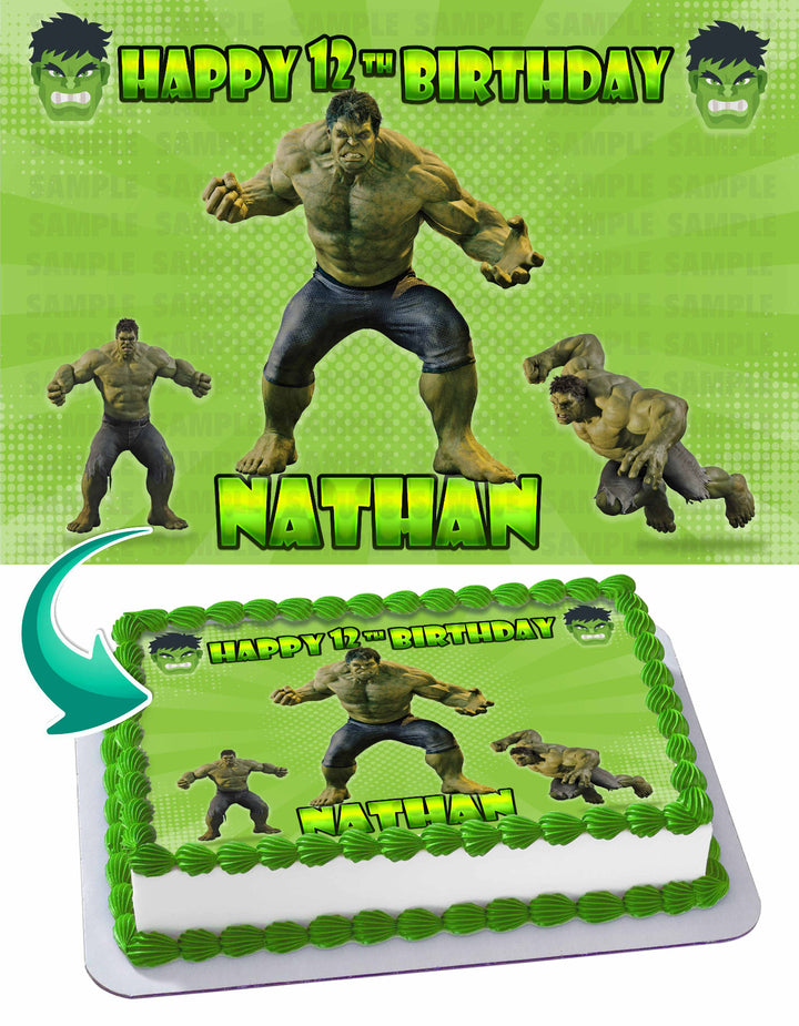 Hulk Edible Cake Toppers