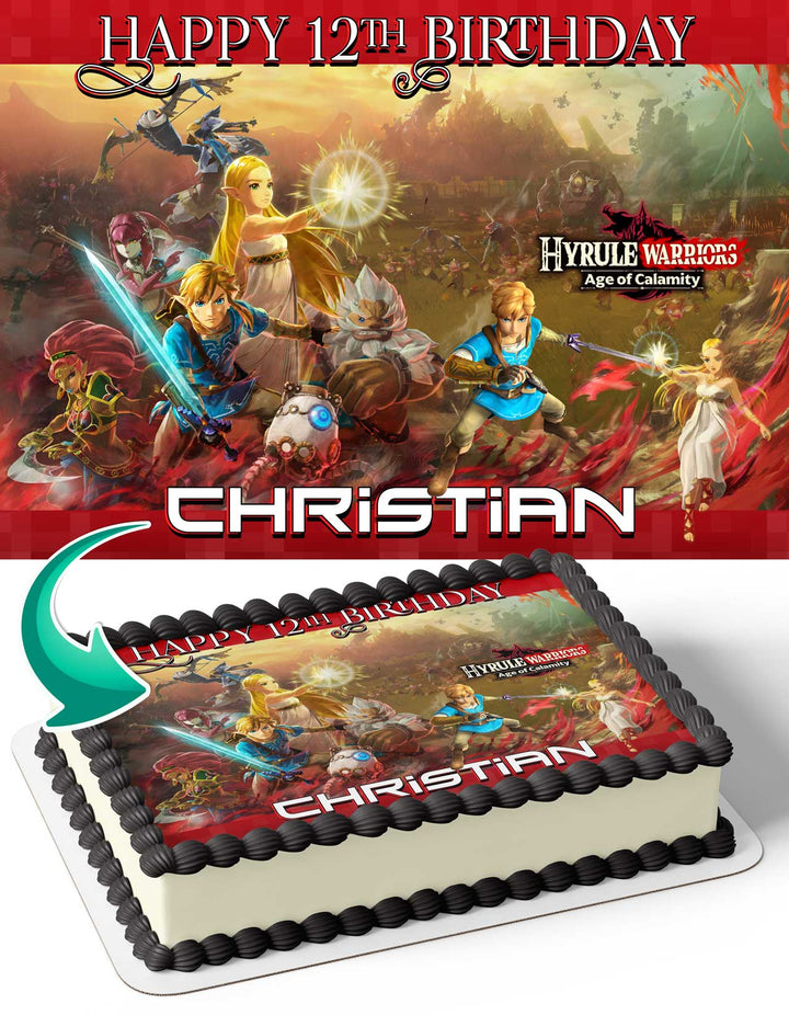 Hyrule Warriors Age of Calamity Edible Cake Toppers