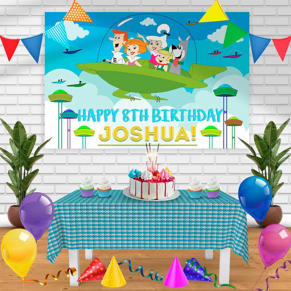 JETSONS Birthday Banner Personalized Party Backdrop Decoration