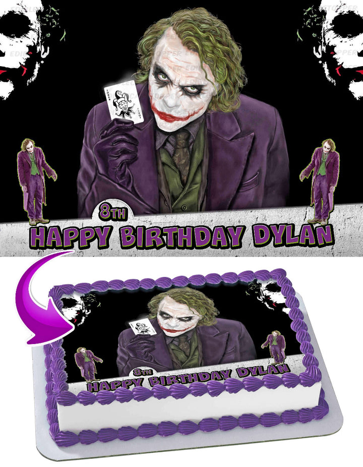 The Joker Edible Cake Toppers