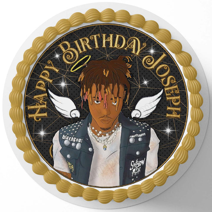 Juice Wrld Rd Edible Cake Toppers Round