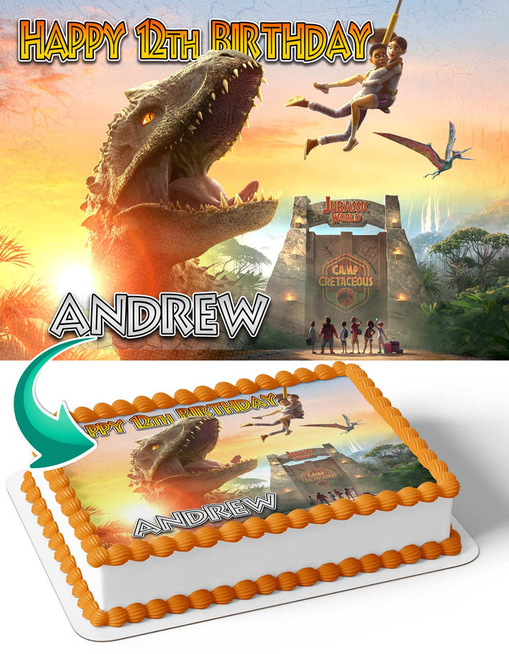 Jurassic World Camp Cretaceous Edible Cake Toppers