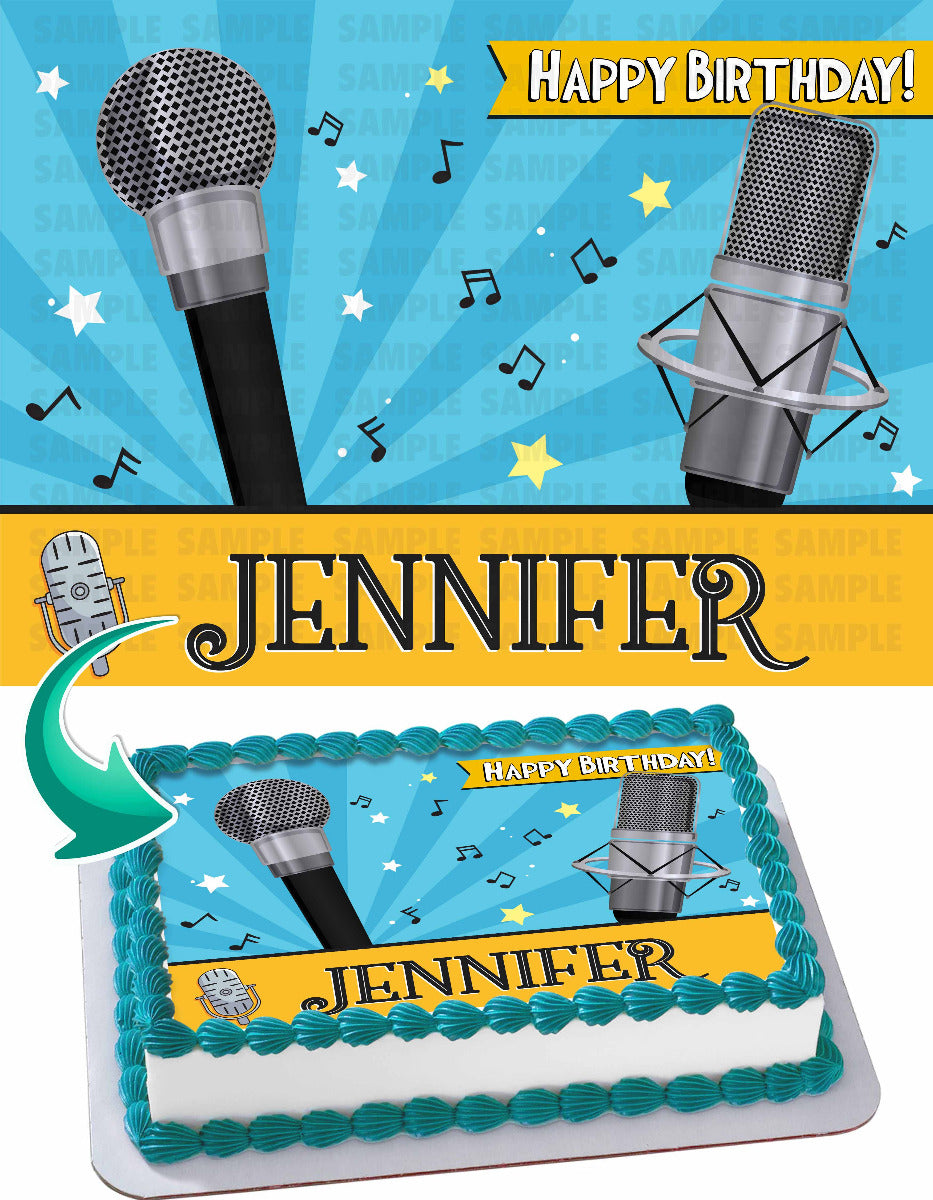 Microphone cake | Microphone cake, Music themed cakes, Music cakes