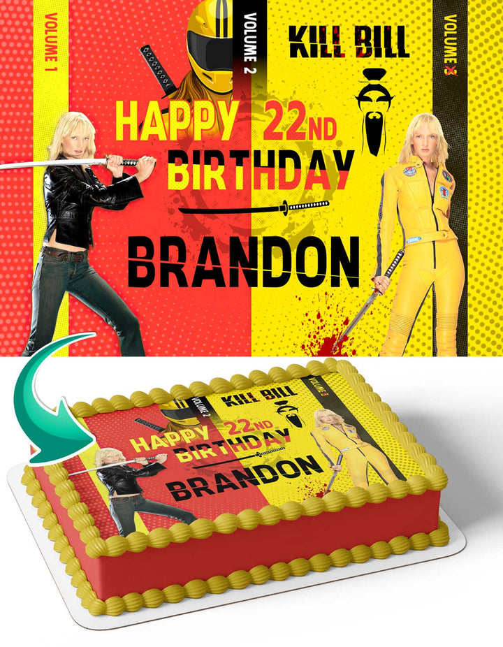 Kill Bill Movie Edible Cake Toppers