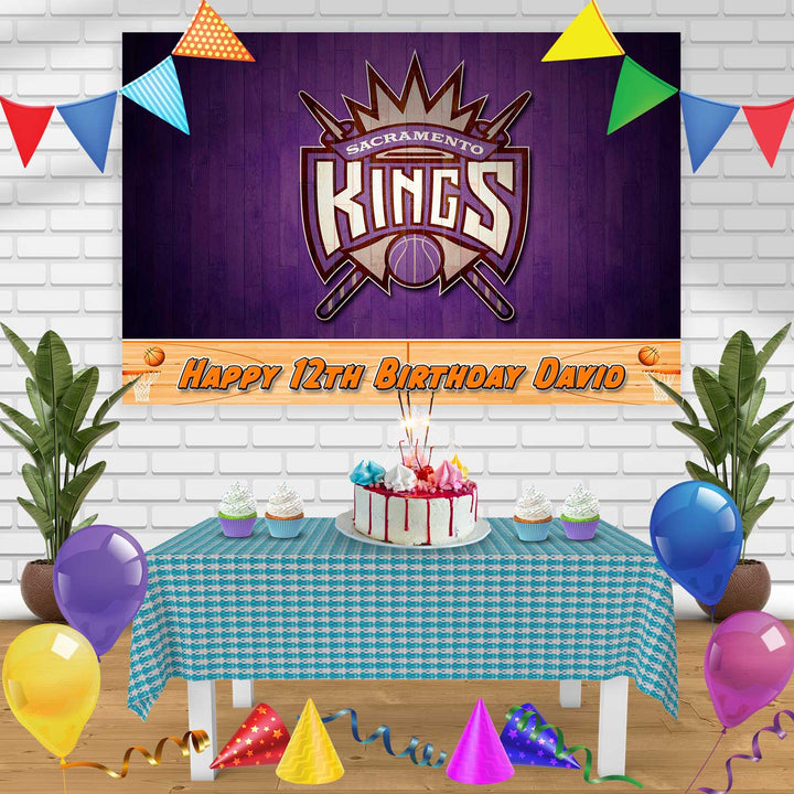 KINGS Birthday Banner Personalized Party Backdrop Decoration