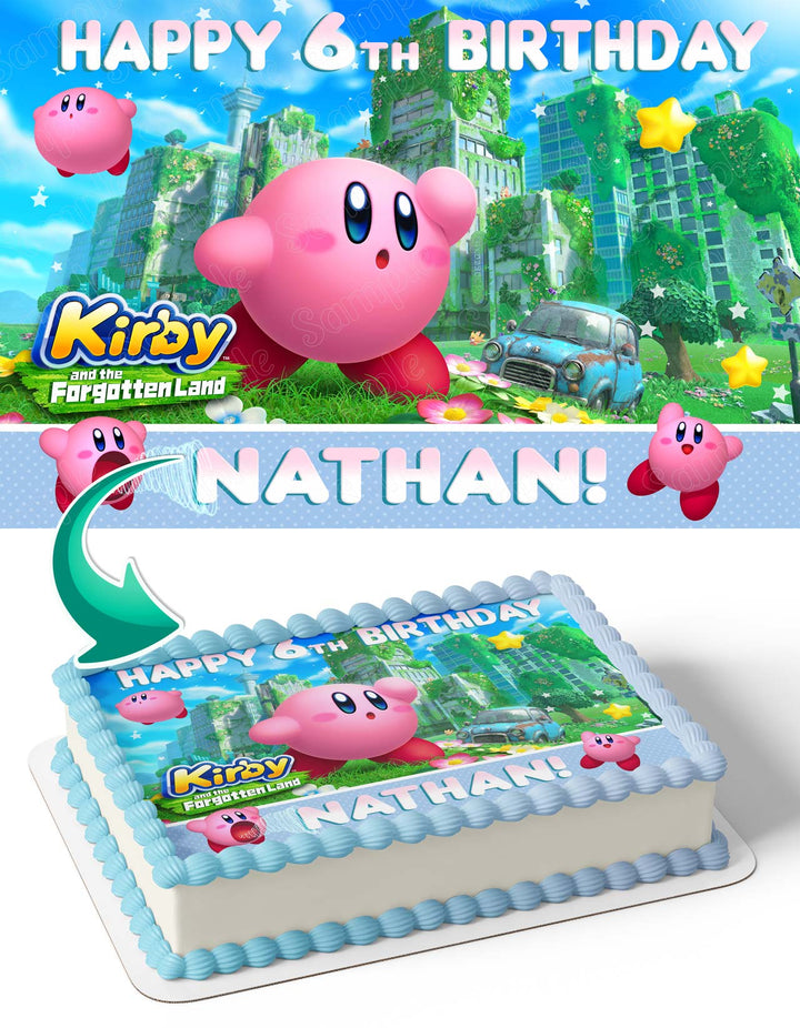 Kirby And The Forgotten Land Edible Cake Toppers