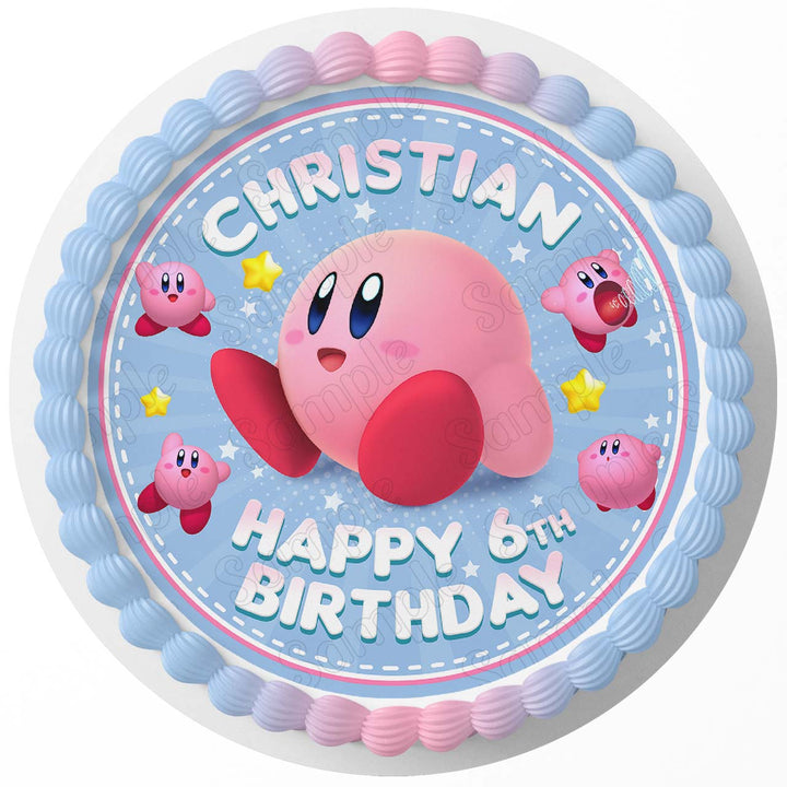 Kirby Rd Edible Cake Toppers Round