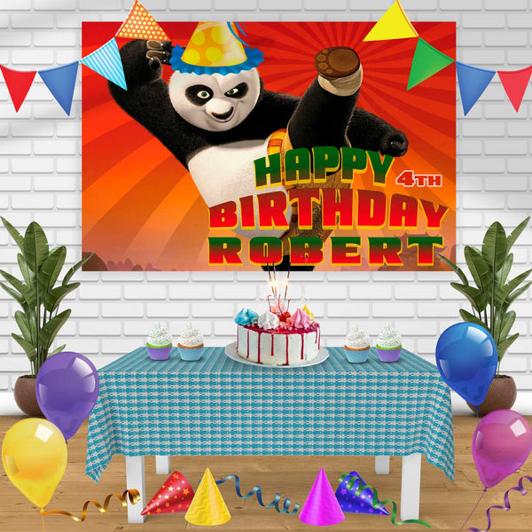 kung fu panda Birthday Banner Personalized Party Backdrop Decoration