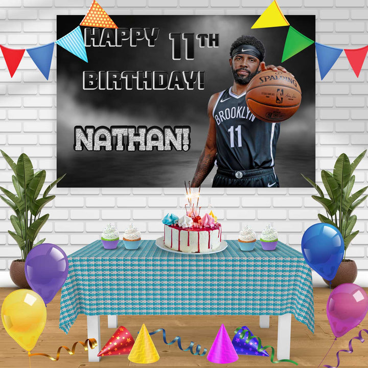 Kyrie Irving Birthday Banner Personalized Party Backdrop Decoration