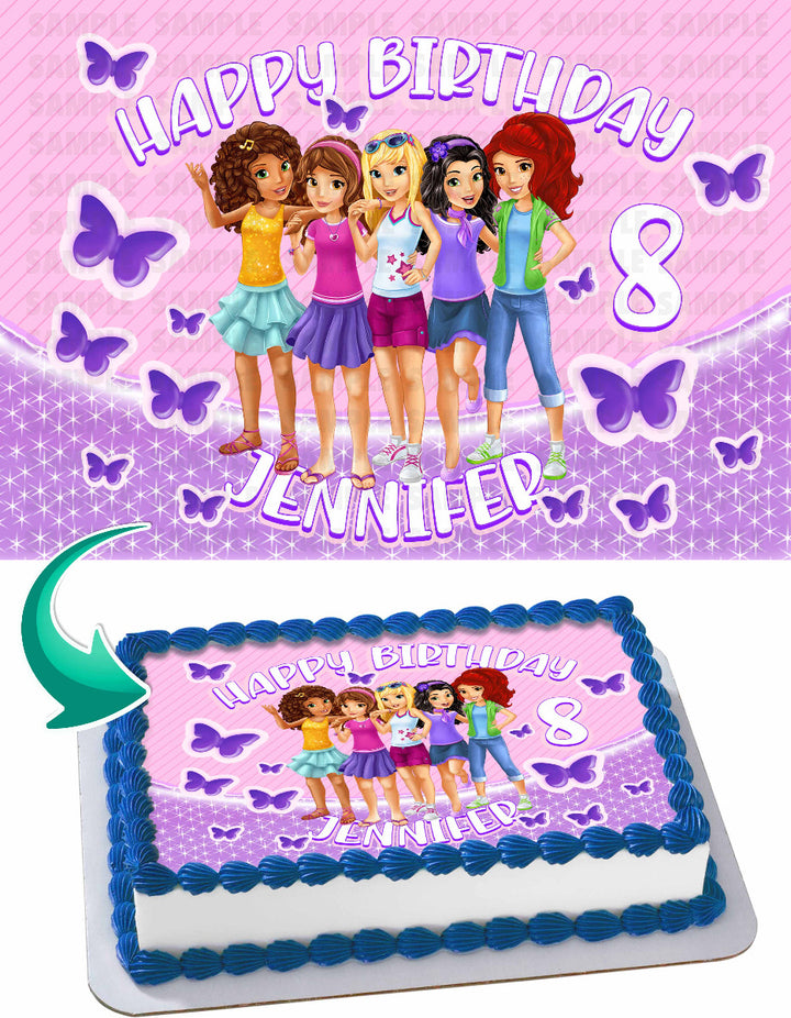 LEGO Friends Edible Cake Toppers