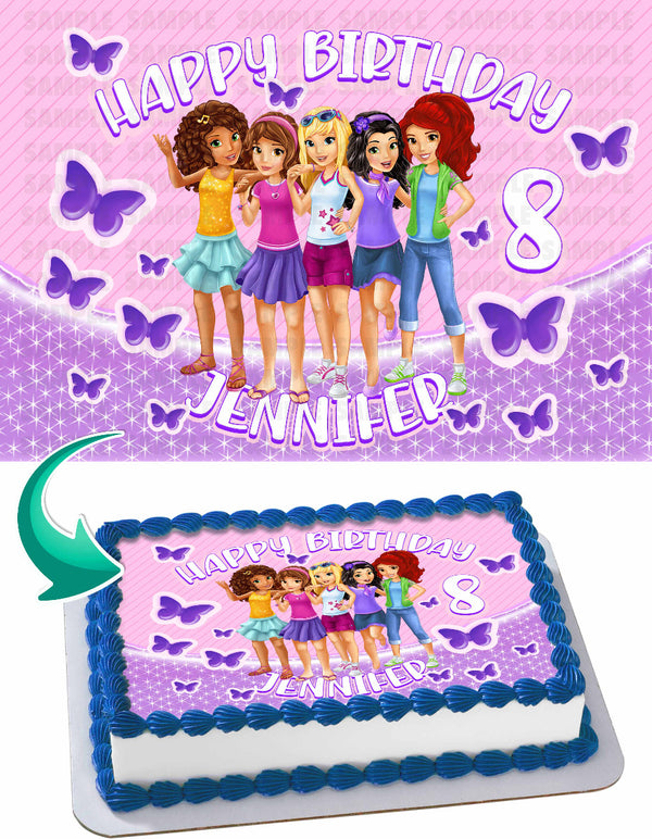 LEGO Friends Edible Cake Toppers