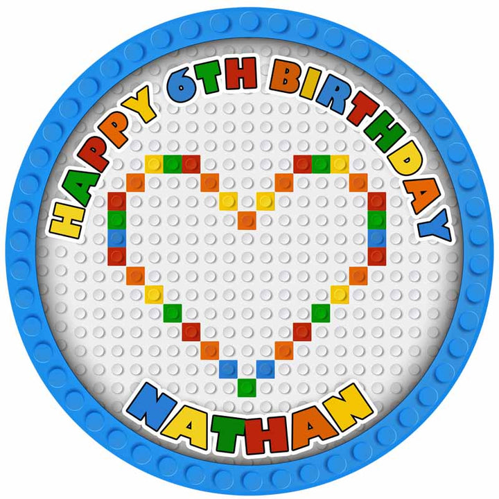 Lego Edible Cake Toppers Round