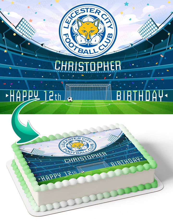 Leicester City FC Edible Cake Toppers