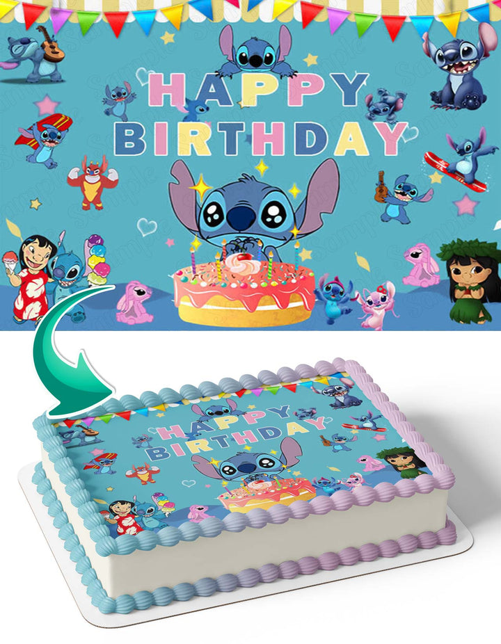LiloStitch BB Edible Cake Toppers