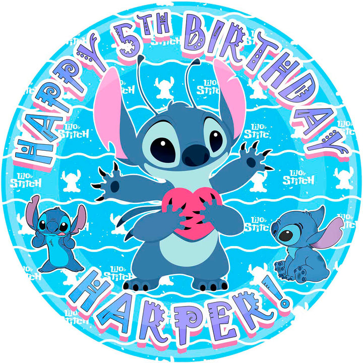 Lilo and Stitch Cake Toppers Stitch Cupcake Toppers Edible Hawaiian