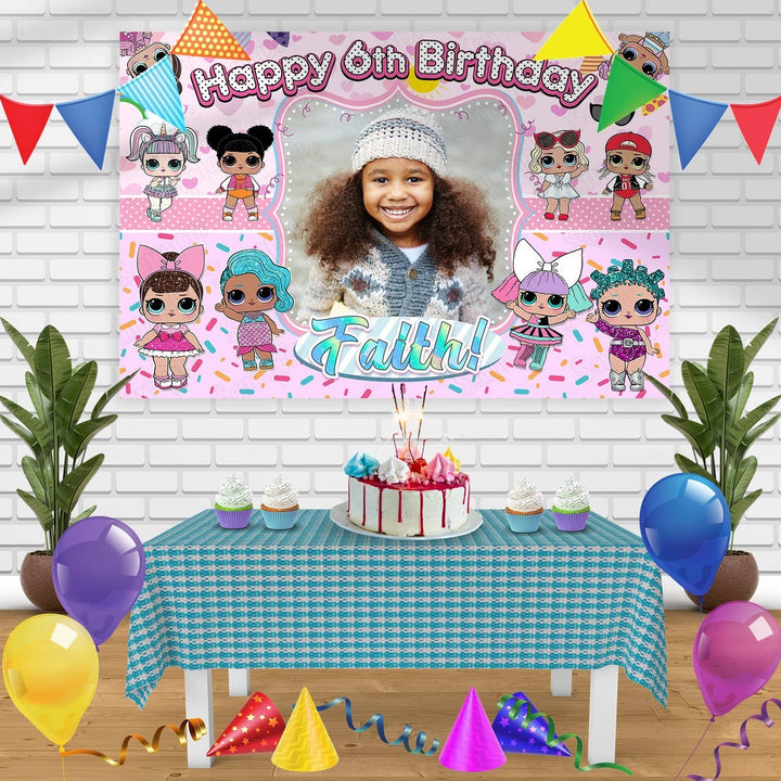 LOL Surprise Frame V2 Birthday Banner Personalized Party Backdrop Decoration