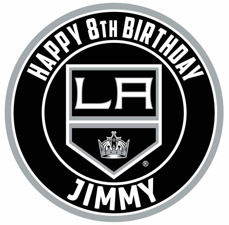 Los Angeles Kings Edible Cake Toppers Round – Ediblecakeimage