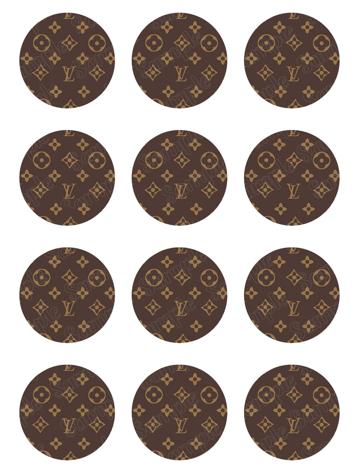 Louis Vuitton Edible Cupcake Toppers – Ediblecakeimage