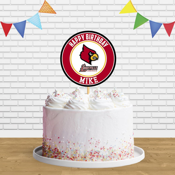 Louisville Cardinals Cake Topper Centerpiece Birthday Party Decorations