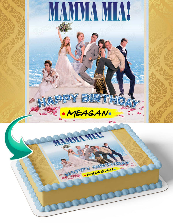 Mamma Mia Edible Cake Toppers