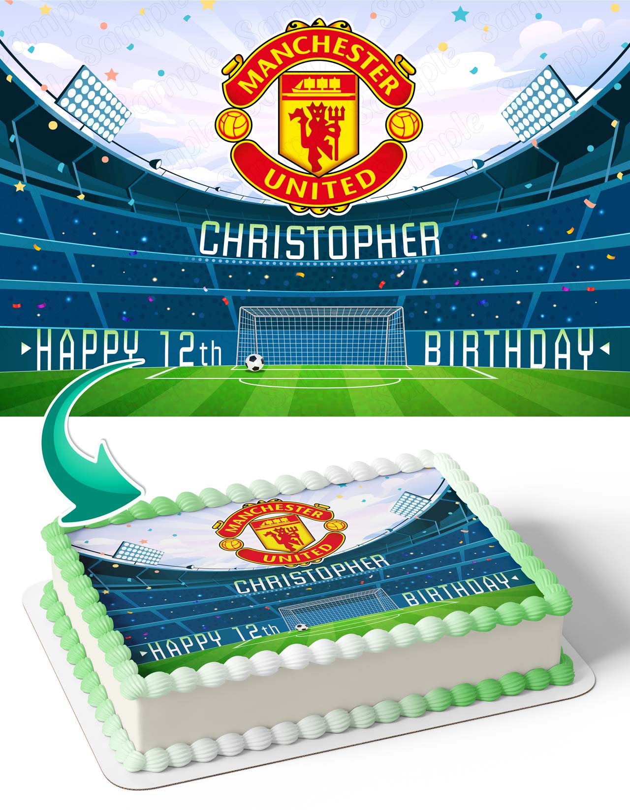 Manchester United FC Edible Cake Toppers – Ediblecakeimage