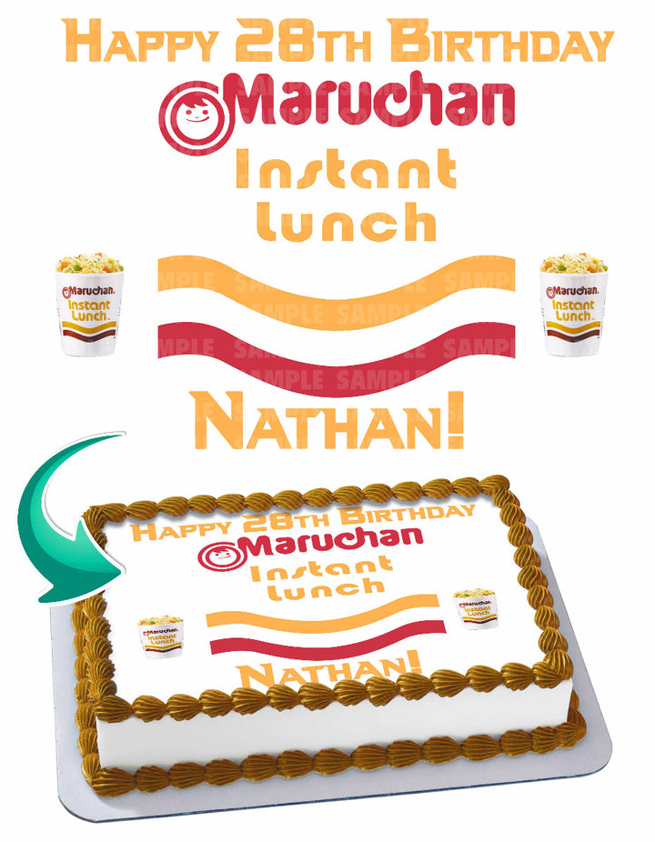 Maruchan Instant Lunch Edible Cake Toppers