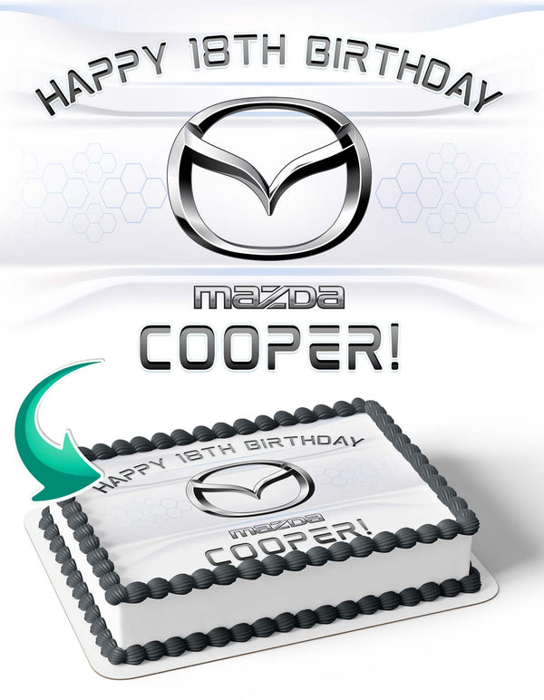 Mazda Edible Cake Toppers