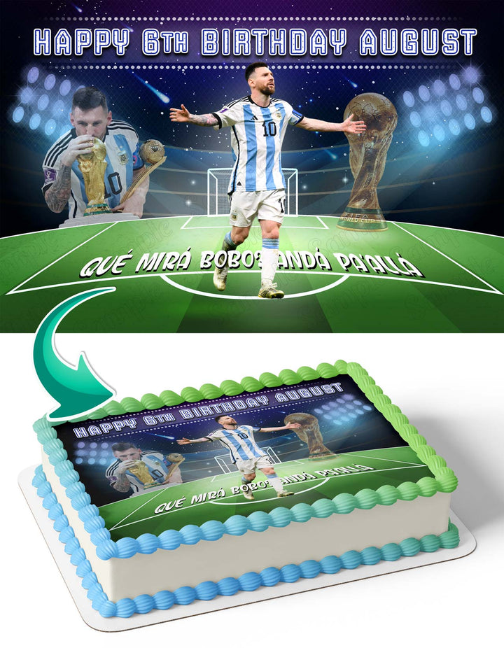 Messi Star Bobo Edible Cake Toppers