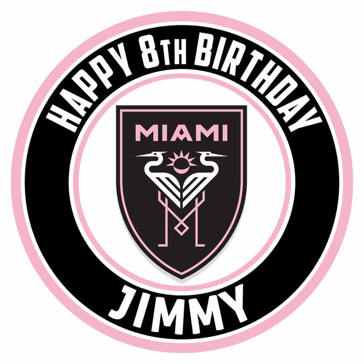 Miami FC Edible Cake Toppers Round
