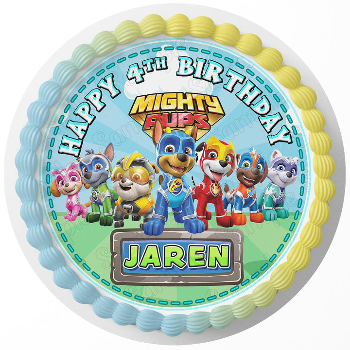 Mighty Pups PAW Patrol Edible Cake Toppers – Ediblecakeimage