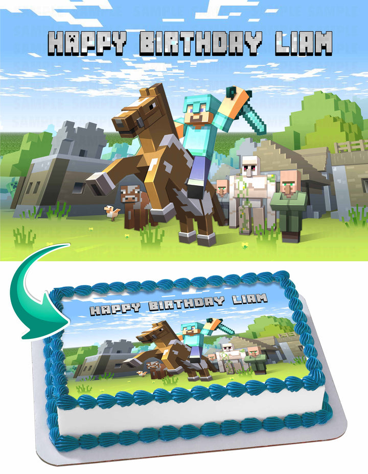 Minecraft GRT Edible Cake Toppers