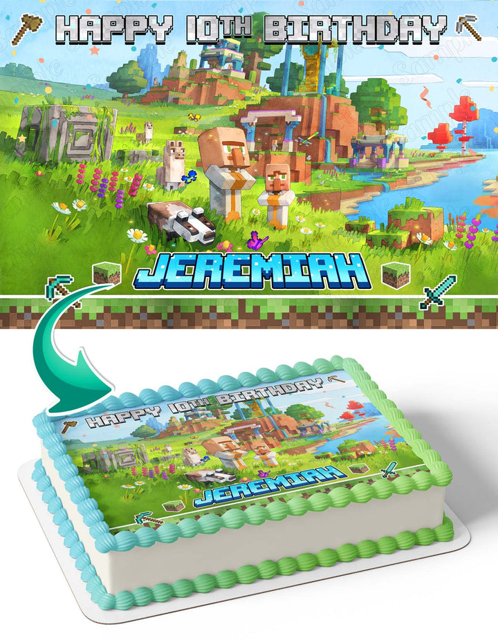 Minecraft Legends CC Edible Cake Toppers